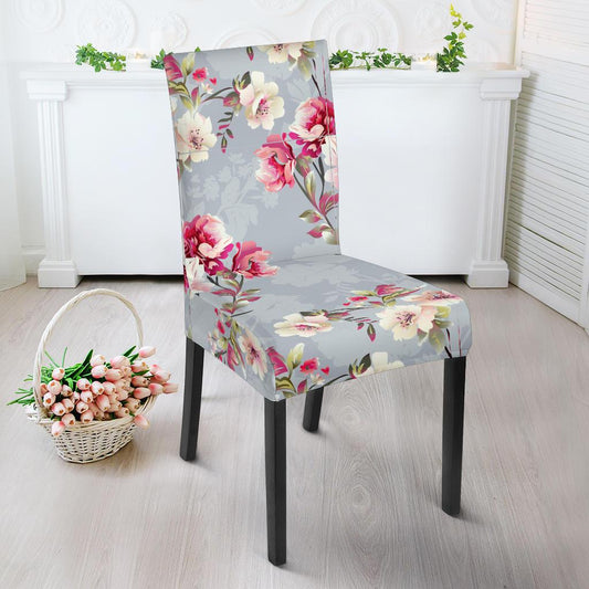 Summer Floral Pattern Print Design SF02 Dining Chair Slipcover-JORJUNE.COM