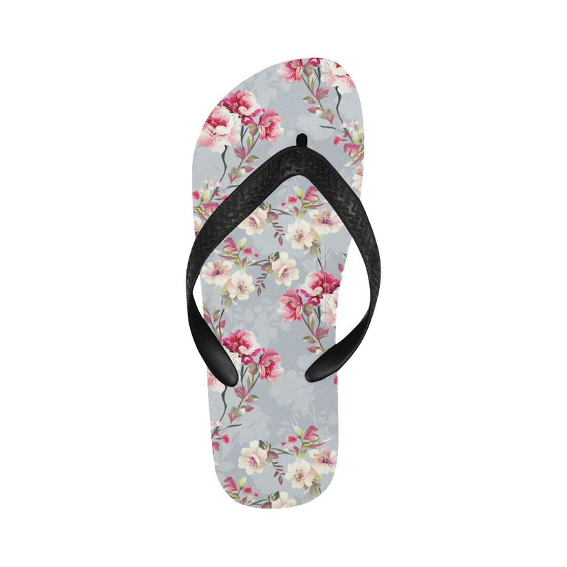 Summer Floral Pattern Print Design SF02 Flip Flops-JorJune