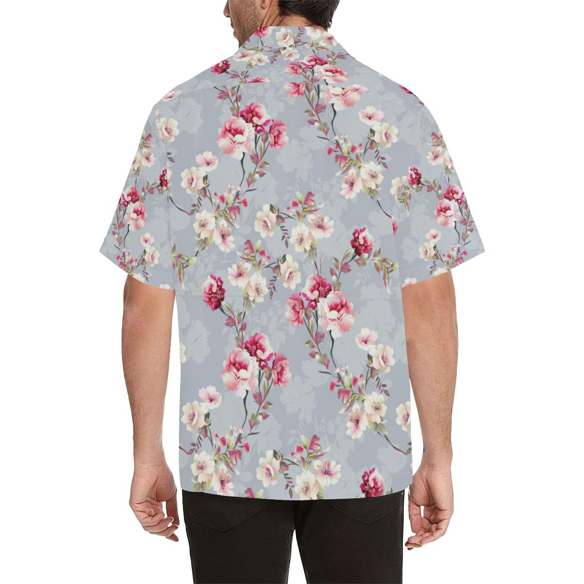 Summer Floral Pattern Print Design SF02 Men Hawaiian Shirt-JorJune