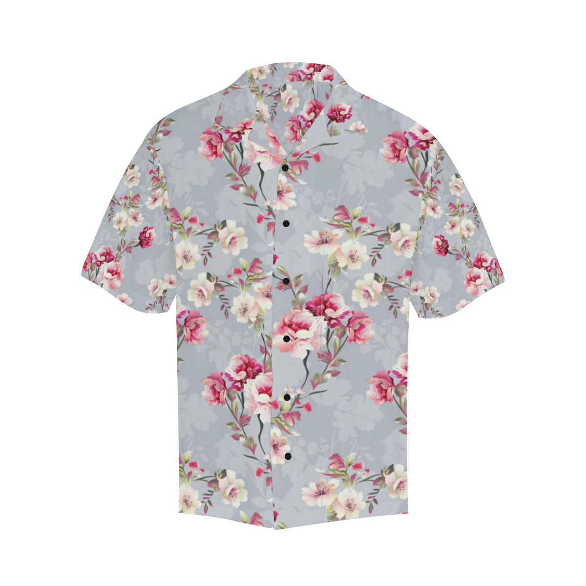 Summer Floral Pattern Print Design SF02 Men Hawaiian Shirt-JorJune