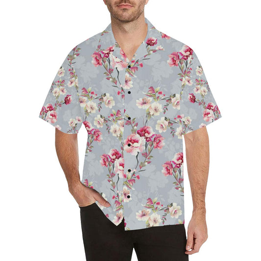 Summer Floral Pattern Print Design SF02 Men Hawaiian Shirt-JorJune