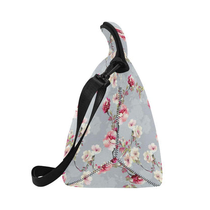 Summer Floral Pattern Print Design SF02 Neoprene Lunch Bag-JorJune