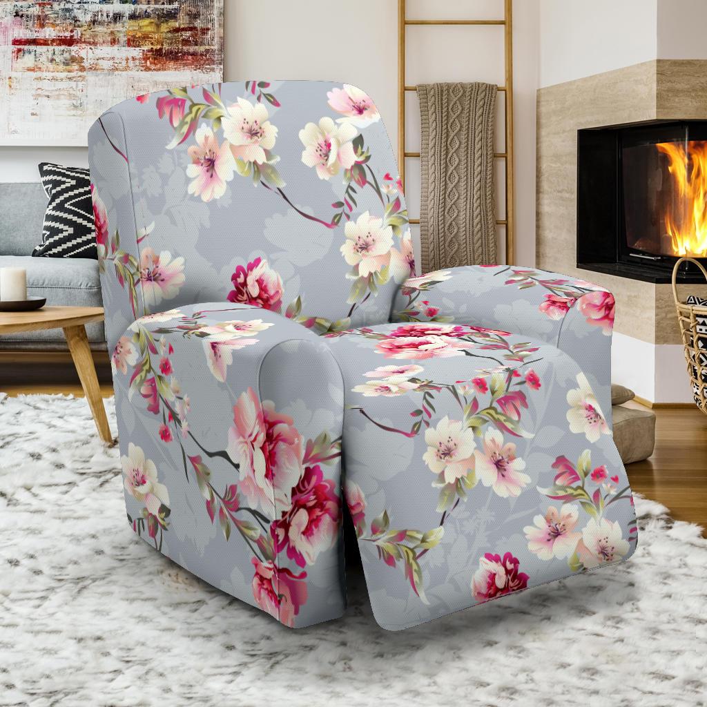 Summer Floral Pattern Print Design SF02 Recliner Slipcover-JORJUNE.COM