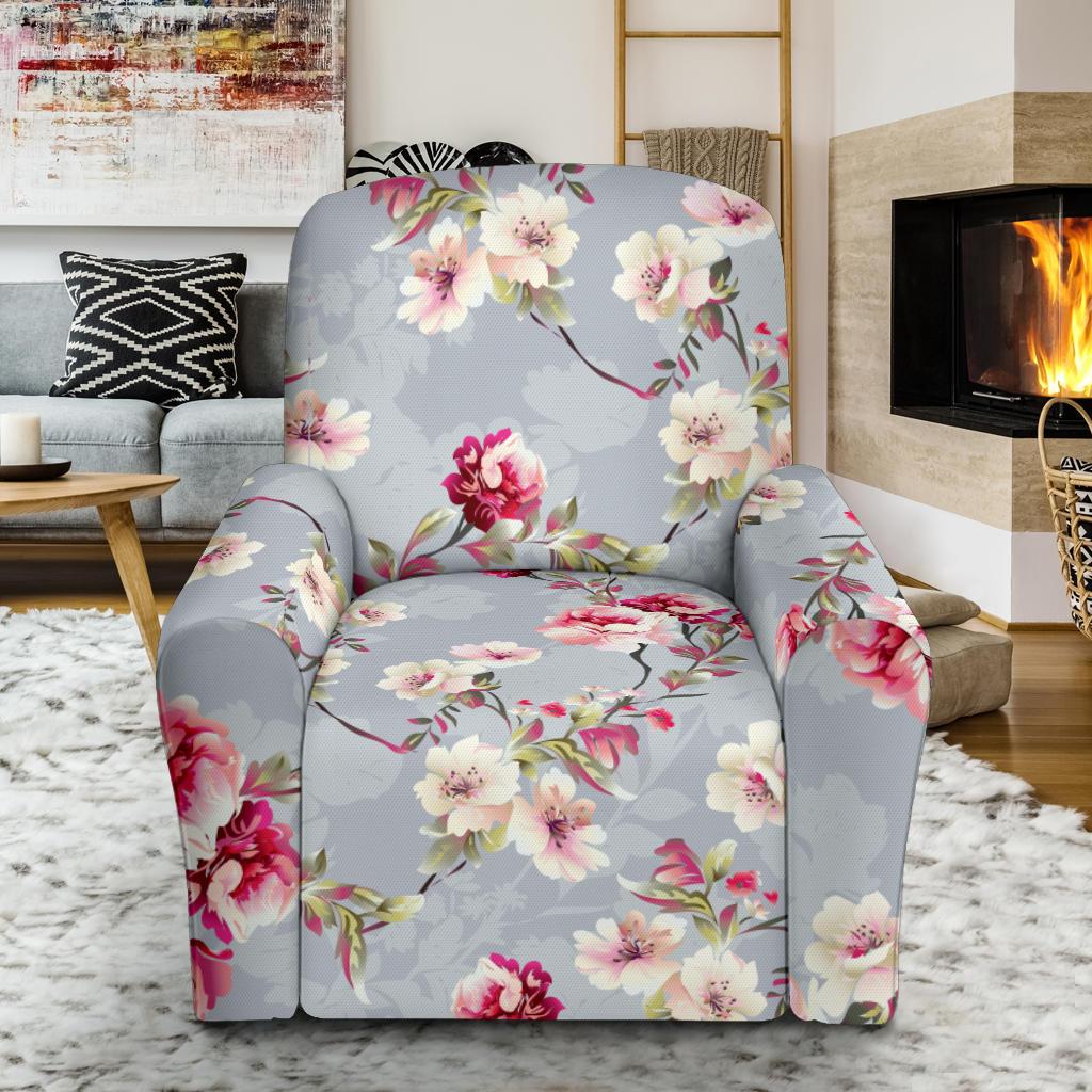 Summer Floral Pattern Print Design SF02 Recliner Slipcover-JORJUNE.COM