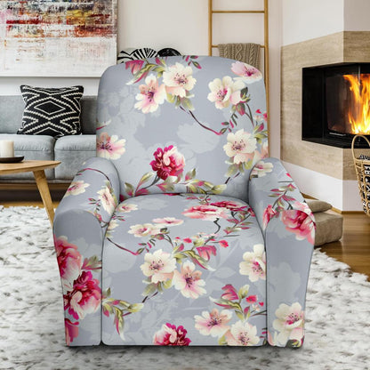 Summer Floral Pattern Print Design SF02 Recliner Slipcover-JORJUNE.COM