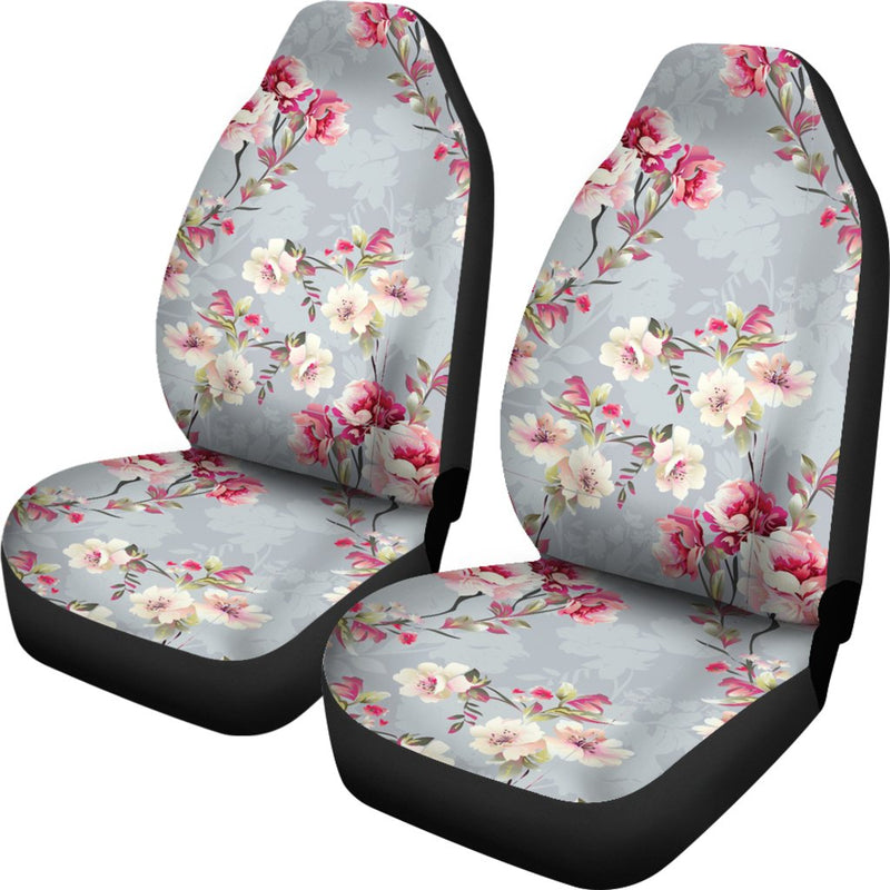 Summer Floral Pattern Print Design SF02 Universal Fit Car Seat Covers-JorJune