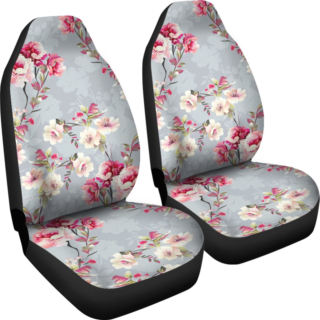 Summer Floral Pattern Print Design SF02 Universal Fit Car Seat Covers-JorJune