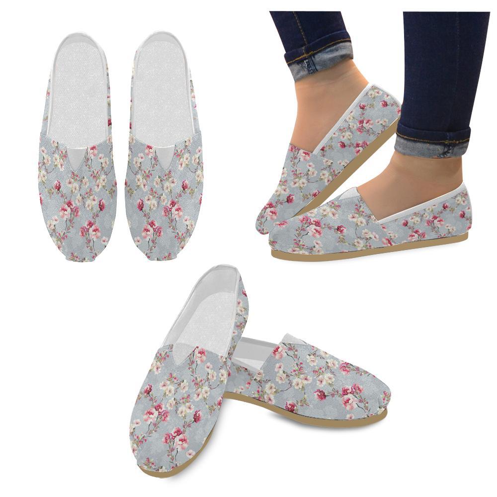 Summer Floral Pattern Print Design SF02 Women Casual Shoes-JorJune.com