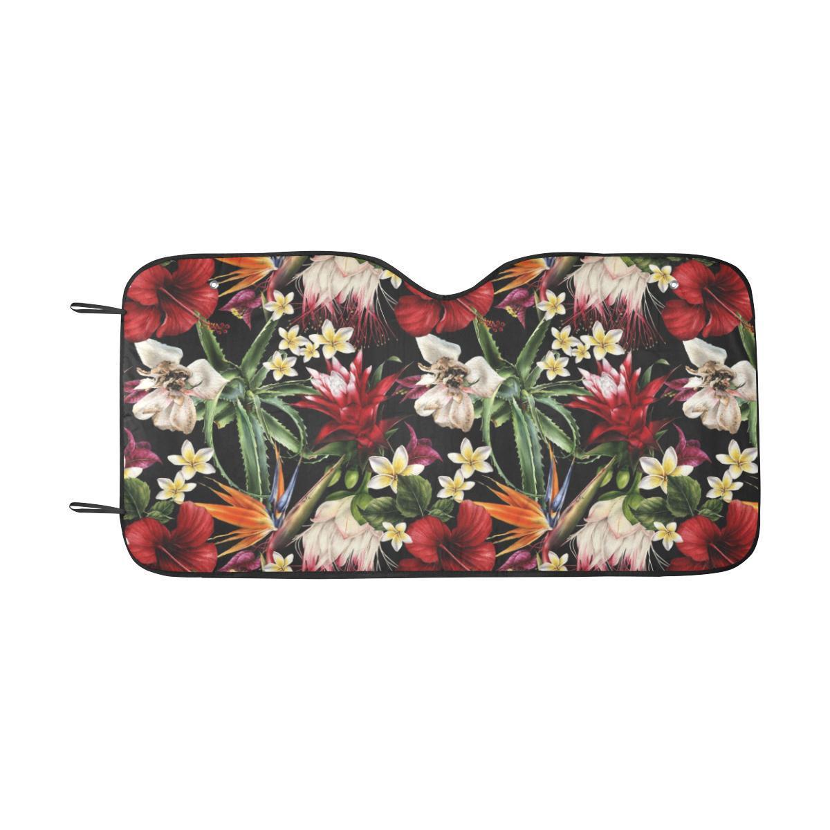 Summer Floral Pattern Print Design SF03 Car Sun Shade-JorJune
