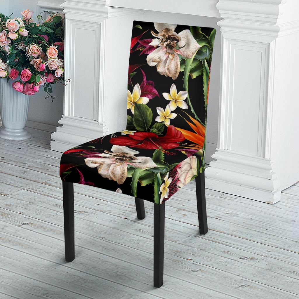 Summer Floral Pattern Print Design SF03 Dining Chair Slipcover-JORJUNE.COM