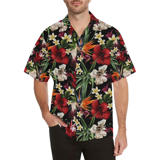 Summer Floral Pattern Print Design SF03 Men Hawaiian Shirt-JorJune