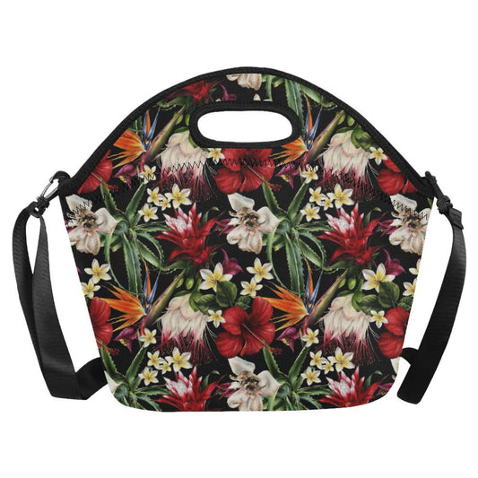 Summer Floral Pattern Print Design SF03 Neoprene Lunch Bag-JorJune