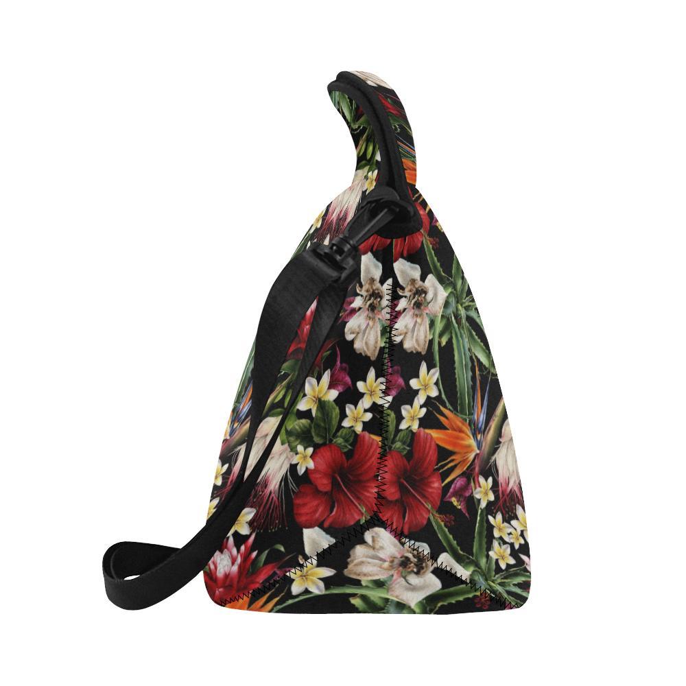 Summer Floral Pattern Print Design SF03 Neoprene Lunch Bag-JorJune