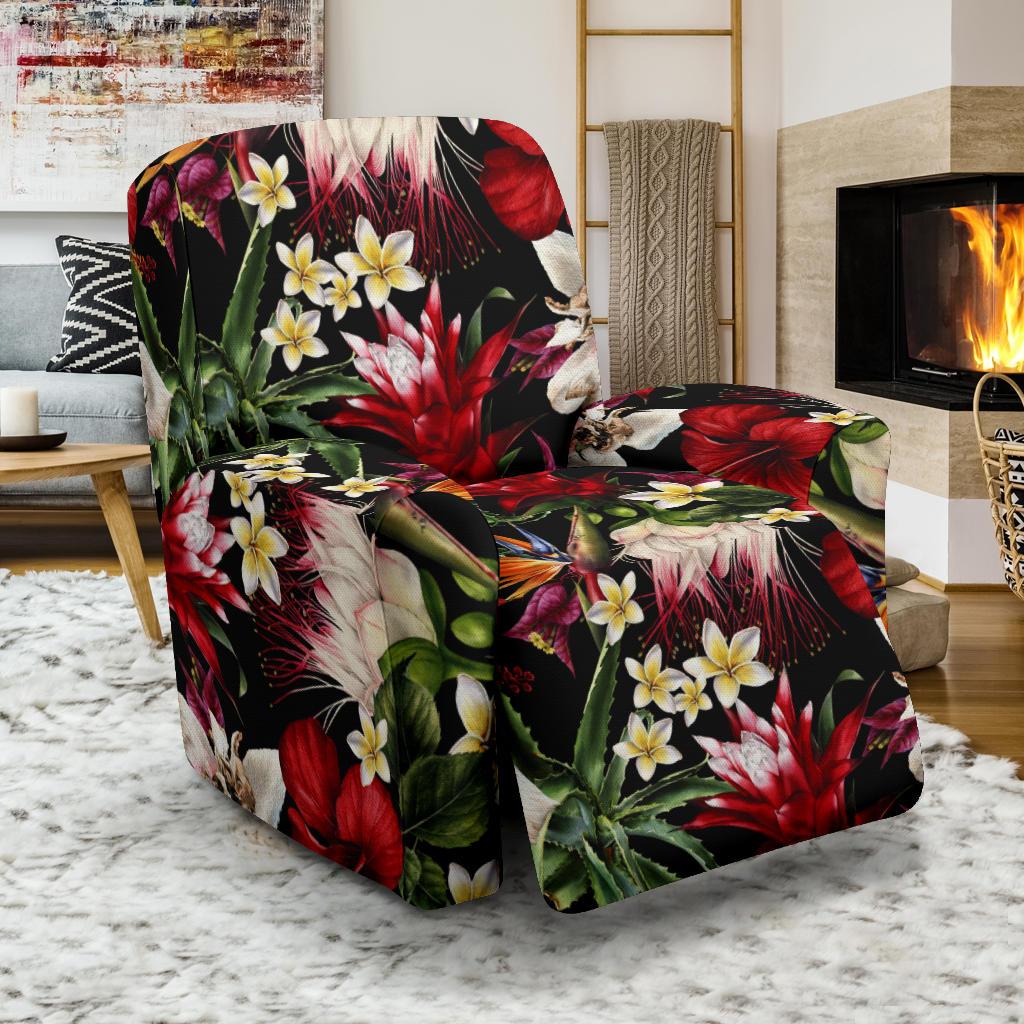 Summer Floral Pattern Print Design SF03 Recliner Slipcover-JORJUNE.COM