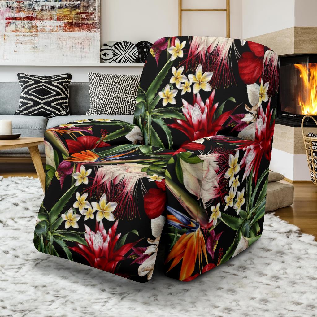 Summer Floral Pattern Print Design SF03 Recliner Slipcover-JORJUNE.COM
