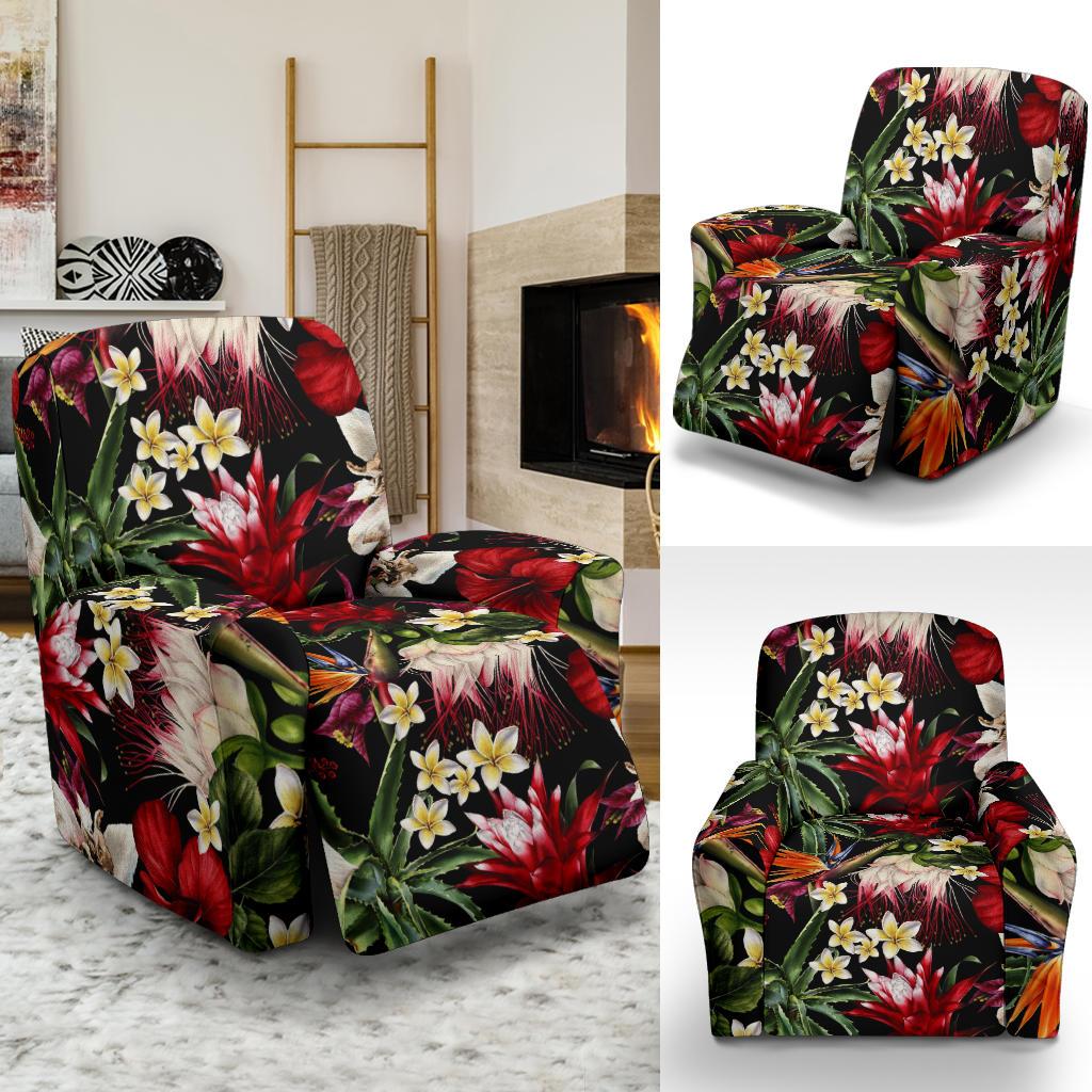 Summer Floral Pattern Print Design SF03 Recliner Slipcover-JORJUNE.COM