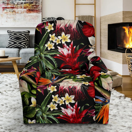Summer Floral Pattern Print Design SF03 Recliner Slipcover-JORJUNE.COM