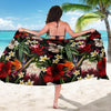 Summer Floral Pattern Print Design SF03 Sarong Pareo Wrap-JORJUNE.COM