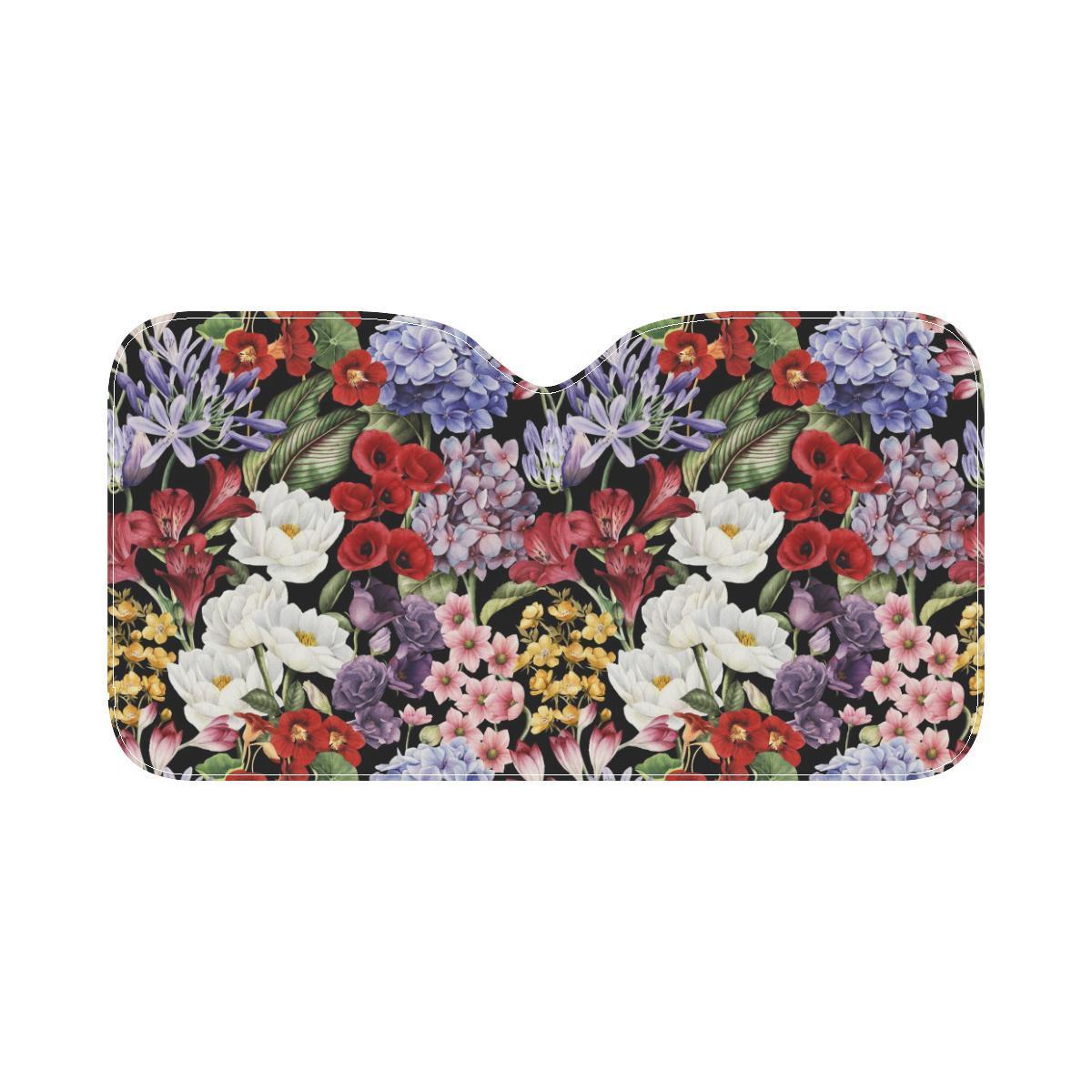 Summer Floral Pattern Print Design SF04 Car Sun Shade-JorJune