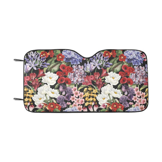 Summer Floral Pattern Print Design SF04 Car Sun Shade-JorJune