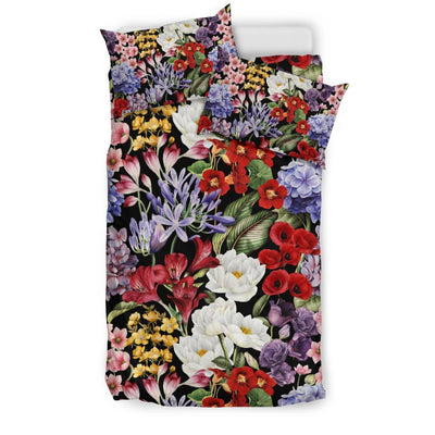 Summer Floral Pattern Print Design SF04 Duvet Cover Bedding Set-JORJUNE.COM