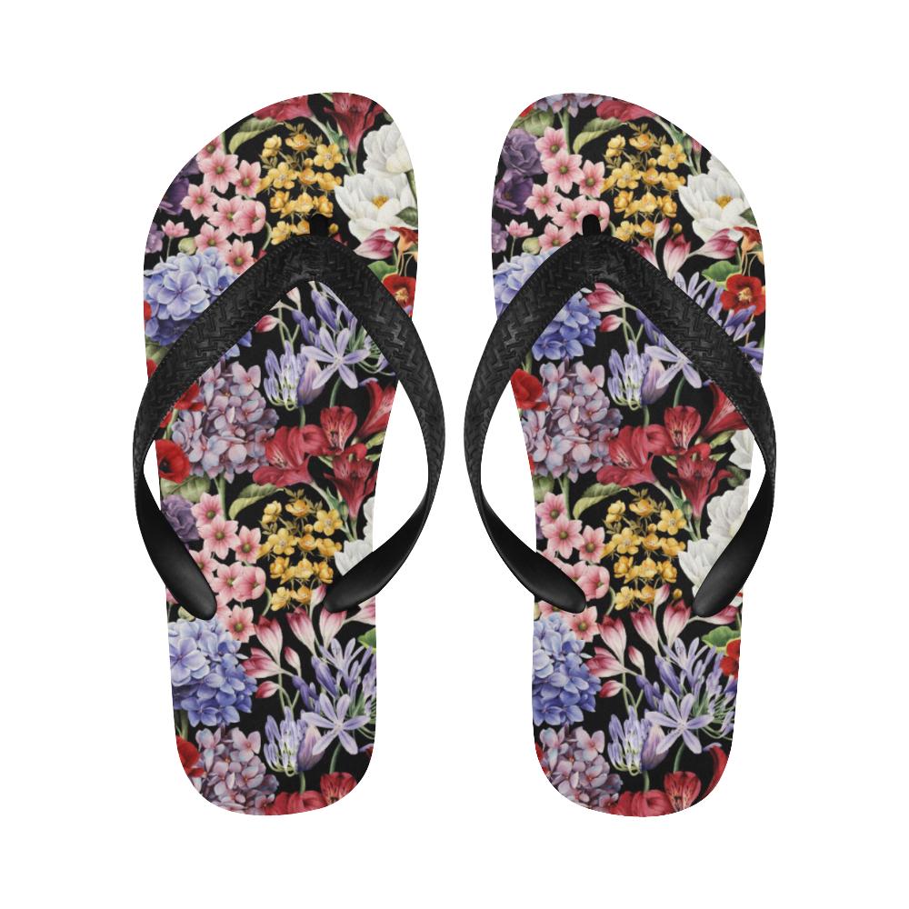 Summer Floral Pattern Print Design SF04 Flip Flops-JorJune