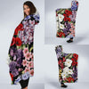 Summer Floral Pattern Print Design SF04 Hooded Blanket-JORJUNE.COM