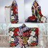 Summer Floral Pattern Print Design SF04 Hooded Blanket-JORJUNE.COM