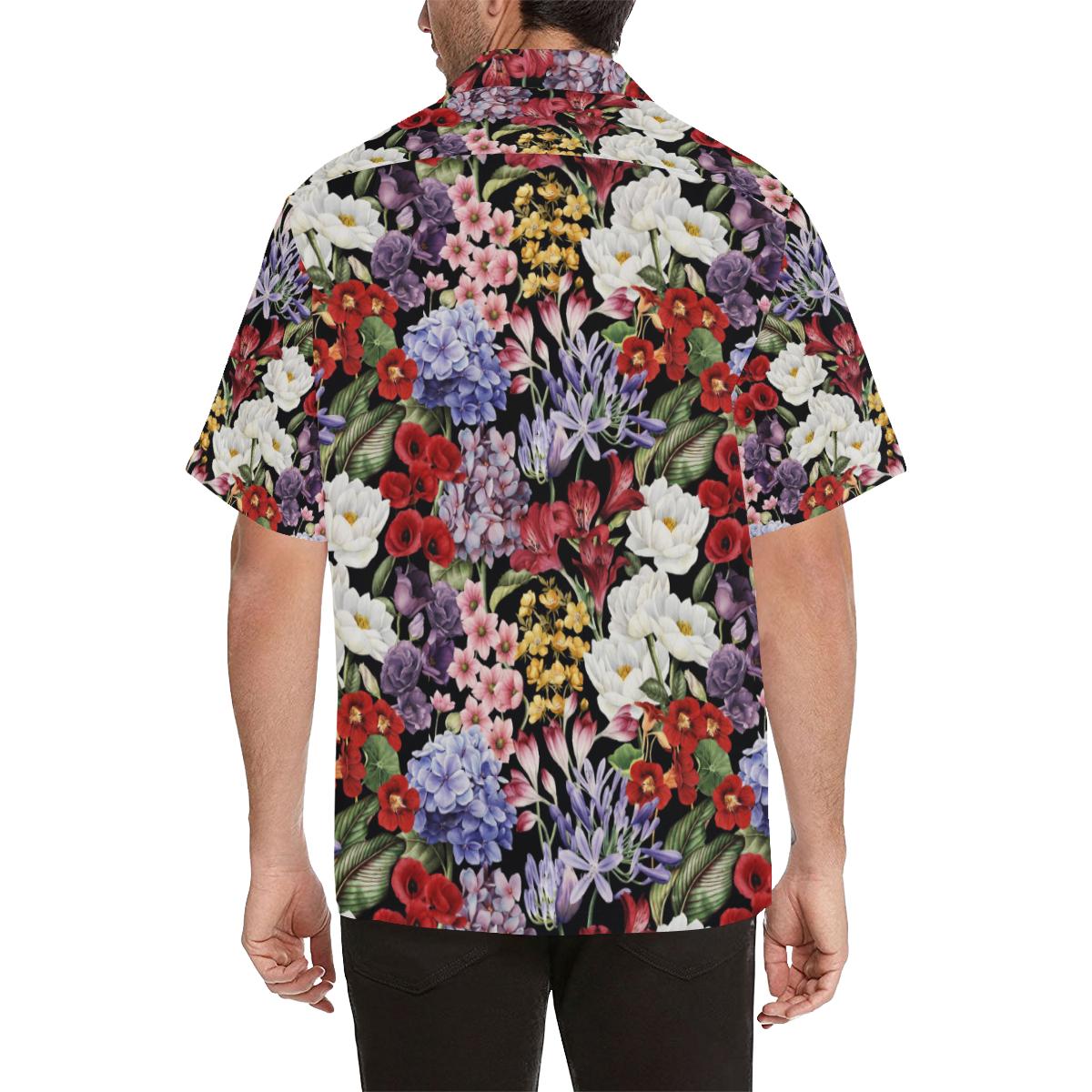 Summer Floral Pattern Print Design SF04 Men Hawaiian Shirt-JorJune