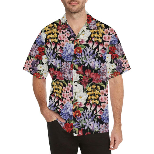 Summer Floral Pattern Print Design SF04 Men Hawaiian Shirt-JorJune