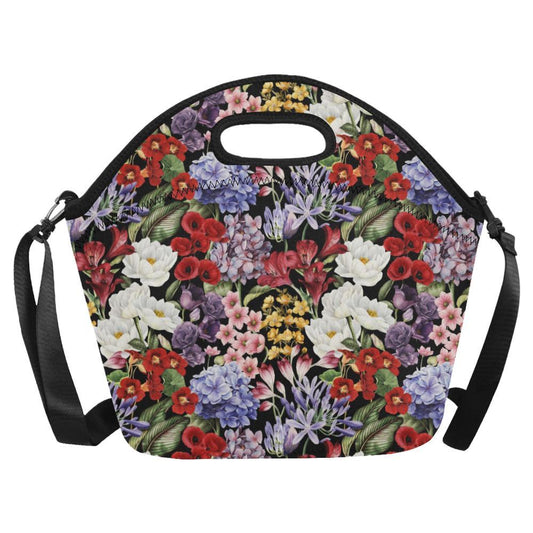 Summer Floral Pattern Print Design SF04 Neoprene Lunch Bag-JorJune