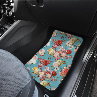 Summer Floral Pattern Print Design SF05 Car Floor Mats-JORJUNE.COM