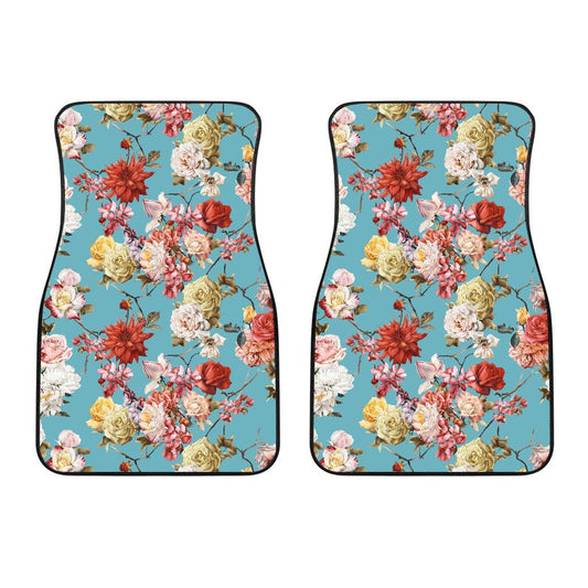 Summer Floral Pattern Print Design SF05 Car Floor Mats-JORJUNE.COM