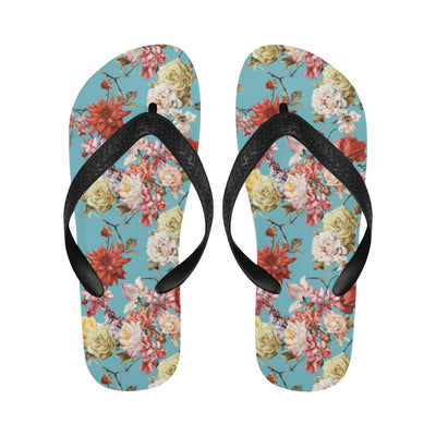 Summer Floral Pattern Print Design SF05 Flip Flops-JorJune