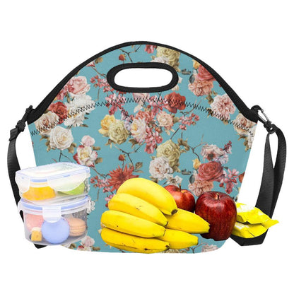 Summer Floral Pattern Print Design SF05 Neoprene Lunch Bag-JorJune
