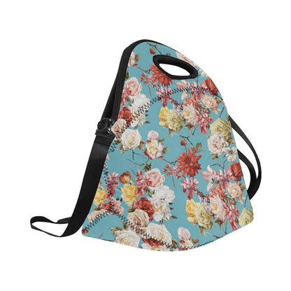 Summer Floral Pattern Print Design SF05 Neoprene Lunch Bag-JorJune