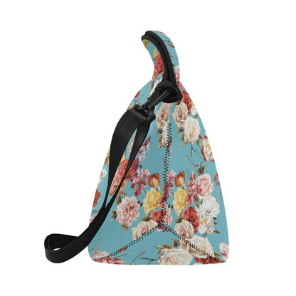 Summer Floral Pattern Print Design SF05 Neoprene Lunch Bag-JorJune