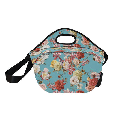 Summer Floral Pattern Print Design SF05 Neoprene Lunch Bag-JorJune