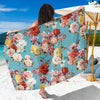 Summer Floral Pattern Print Design SF05 Sarong Pareo Wrap-JORJUNE.COM