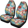 Summer Floral Pattern Print Design SF05 Universal Fit Car Seat Covers-JorJune