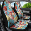 Summer Floral Pattern Print Design SF05 Universal Fit Car Seat Covers-JorJune