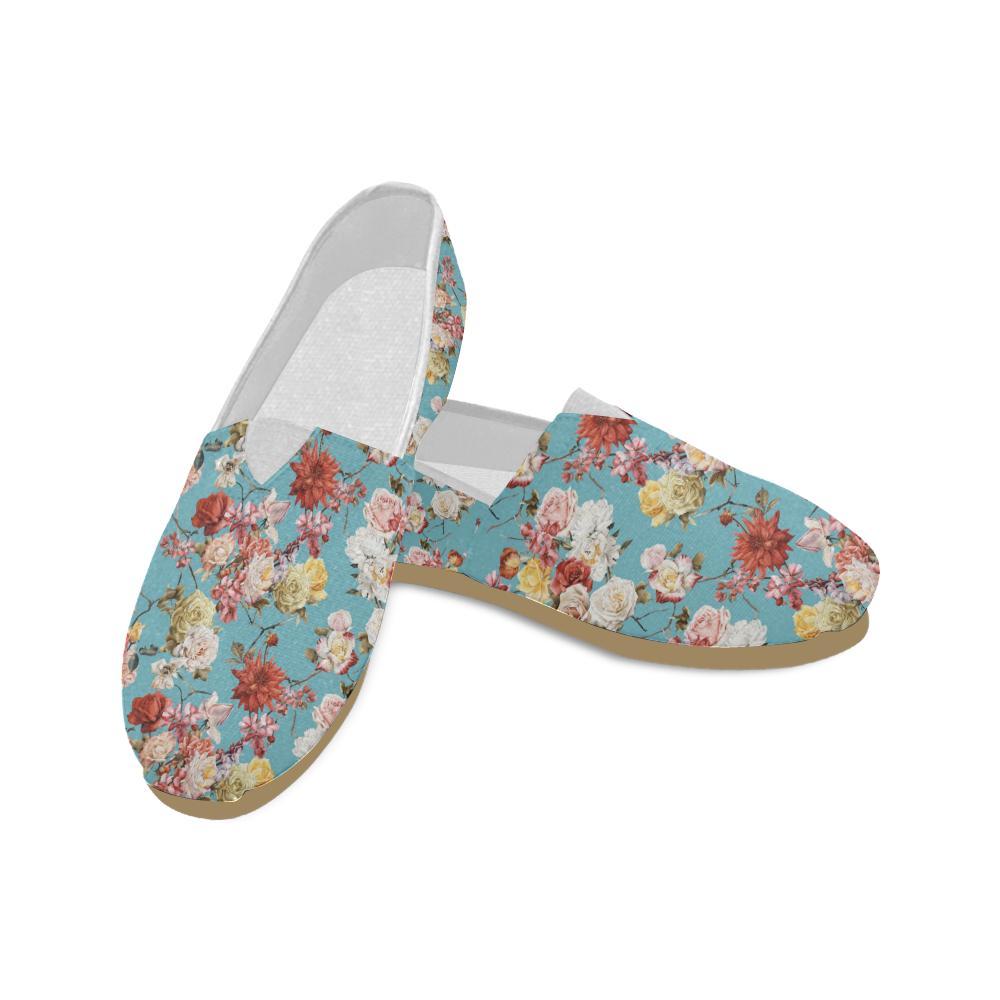 Summer Floral Pattern Print Design SF05 Women Casual Shoes-JorJune.com