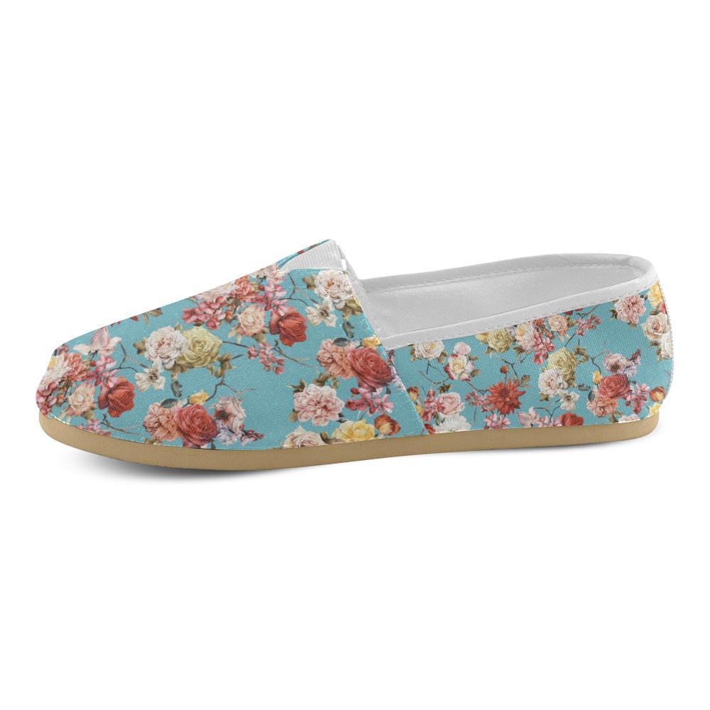 Summer Floral Pattern Print Design SF05 Women Casual Shoes-JorJune.com