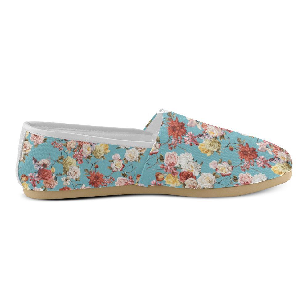 Summer Floral Pattern Print Design SF05 Women Casual Shoes-JorJune.com