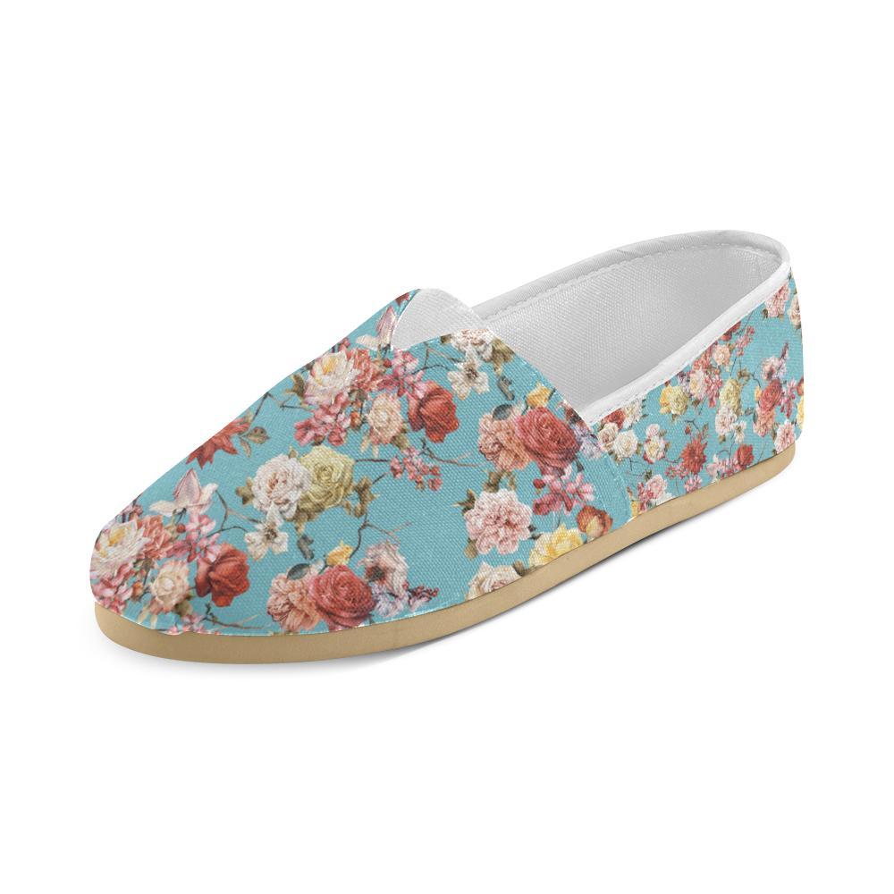 Summer Floral Pattern Print Design SF05 Women Casual Shoes-JorJune.com