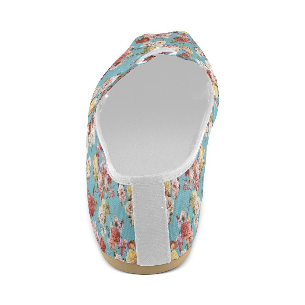 Summer Floral Pattern Print Design SF05 Women Casual Shoes-JorJune.com