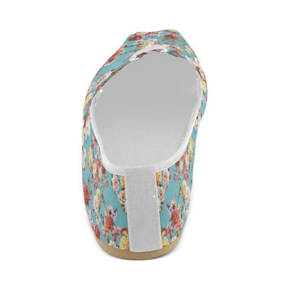 Summer Floral Pattern Print Design SF05 Women Casual Shoes-JorJune.com