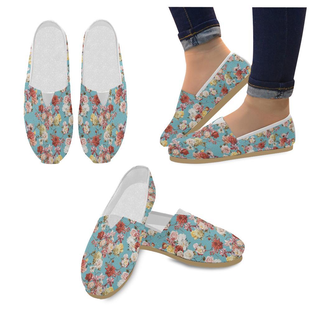 Summer Floral Pattern Print Design SF05 Women Casual Shoes-JorJune.com