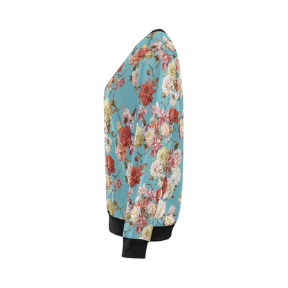 Summer Floral Pattern Print Design SF05 Women Long Sleeve Sweatshirt-JorJune