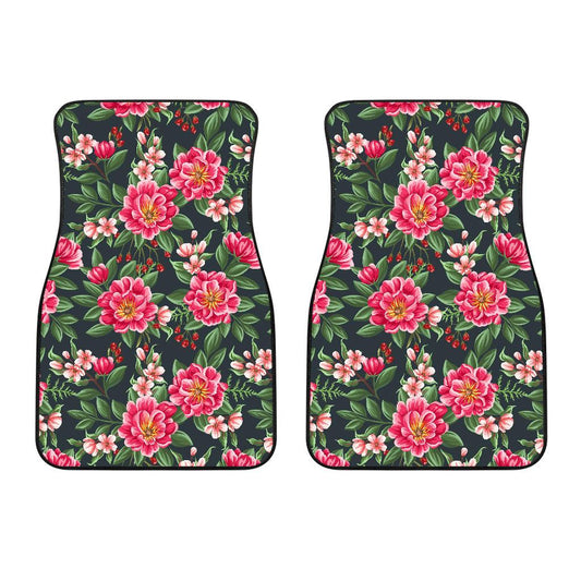 Summer Floral Pattern Print Design SF06 Car Floor Mats-JORJUNE.COM